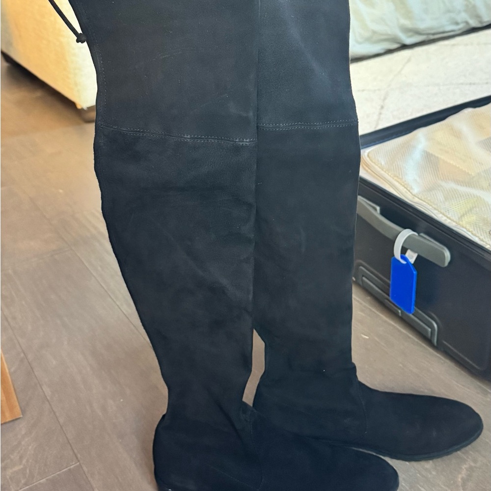 Stuart Weitzman lowland Black Over the Knee Boots